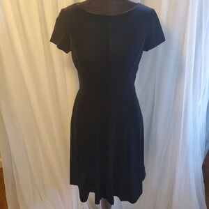 Chaps velvet fit and flare dress
